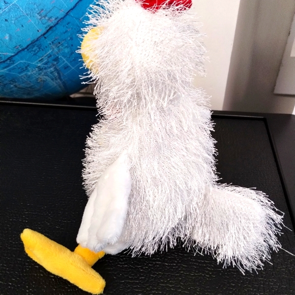 ✓Ganz Fuzzy White Chicken 12" Stuffed Animal - Picture 6 of 12